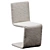 Elegant Venere Chair 54x44x89 3D model small image 2