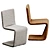 Elegant Venere Chair 54x44x89 3D model small image 8