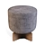 Modern Italian Pouf Set, Belt and Cross 3D model small image 3