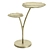 Luxurious Gold Aluminum Accent Table 3D model small image 1