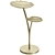 Luxurious Gold Aluminum Accent Table 3D model small image 3