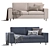 Modern BoConcept INDIVI Sofa 3D model small image 1