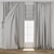 3D Curtain Model with Textures 3D model small image 3