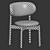  Modern Dining Chair Design 3D model small image 6