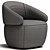 Stylish AGORA Armchair 2017 3D model small image 5