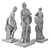 Elegant Venus Waves Sculpture 3D model small image 6