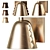 Modern Brass Wall Lamp Sconce 3D model small image 1