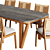 Roc Outdoor Dining Set 3D model small image 3