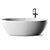 Freestanding Oval Pietraluce Bathtub 3D model small image 3