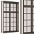 Vintage Wood Window Frames Set 3D model small image 4