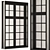 Vintage Wood Window Frames Set 3D model small image 6