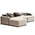 Melva Pana Corner Sofa 4-Plazas 3D model small image 2