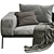 Luxurious Flexform Lifesteel 3-Seat Sofa 3D model small image 4