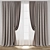 Vintage Curtain 3D Model Kit 3D model small image 1