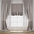 Digital Curtain Model Collection 3D model small image 1