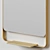 Rey Stainless Steel Frame Mirror 3D model small image 4