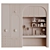 Modular Child Room Wardrobe 3D model small image 6