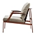 Luxury Ritzwell Lounge Chair 3D model small image 3