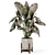 Handmade Stone Pot Indoor Plants 3D model small image 2