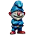 Papa Smurf Figurine 2021 3D model small image 1