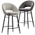 Modern Industrial Bar Stool, 2014 3D model small image 1