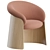 Modern Wood Ginger Chairs Set 3D model small image 2