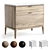 Elegant Parker Nightstand with Storage 3D model small image 1