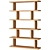 Modern Oak Bookshelf Sculpture 3D model small image 2