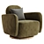 Modern Enya Swivel Chair 3D model small image 2