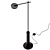 Modern Adjustable Metal Floor Lamp 3D model small image 2