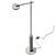 Modern Adjustable Metal Floor Lamp 3D model small image 3