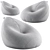 Luxury Indoor Kyoto Bean Bags 3D model small image 1