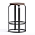 Griselle 26" Solid Wood Stool 3D model small image 1