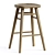 Scandi Timber Barstool, Modern Design 3D model small image 1