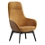 Elegant ARIEL L14 Chair by ROSSETTO 3D model small image 1