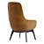 Elegant ARIEL L14 Chair by ROSSETTO 3D model small image 3