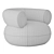 Amalfi Boucle Puffer Chair - 3D Model 3D model small image 2