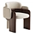 Sleek Quartet Chair Design 3D model small image 2