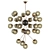 Elegant Italian Brass Chandelier 3D model small image 3