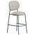 Stylish Stiel Counter Stool Sleek 3D model small image 2