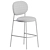 Stylish Stiel Counter Stool Sleek 3D model small image 4