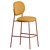 Stylish Stiel Counter Stool Sleek 3D model small image 6