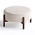 Handcrafted Santo Round Ottoman 3D model small image 2