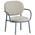 Sleek Modern Stiel Armchair Set 3D model small image 5