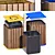 Title: Dual Urban Trash Bin Set 3D model small image 4