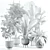 Custom 3D Model Indoor Plant 3D model small image 2