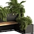 Urban Oasis Plant Bench 3D model small image 2