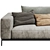 Modern Flexform 2-Seater Sofa Set 3D model small image 4