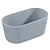 Modern Freestanding Bathson Tekna White 3D model small image 4