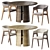 Customizable Chelsea Chair and Laura Table 3D model small image 1